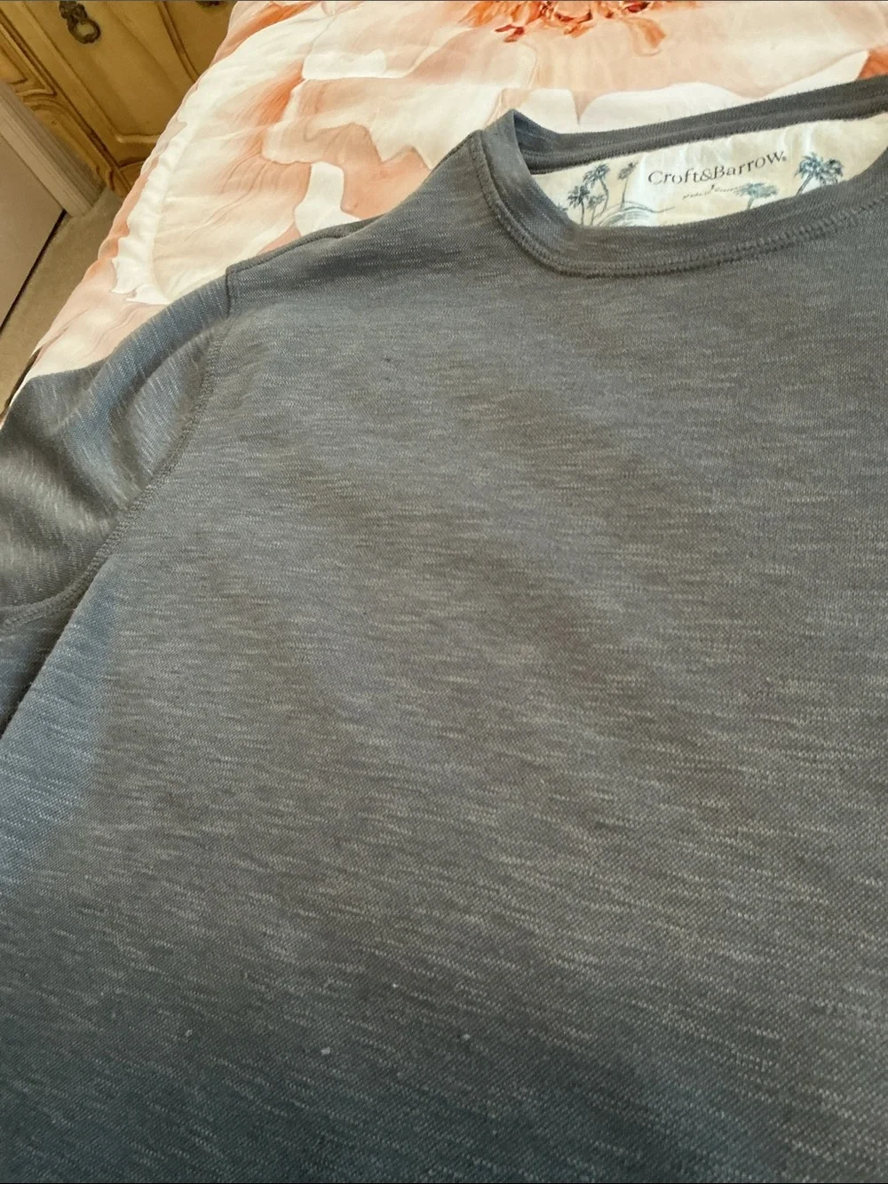 Croft & Barrow short sleeve tee shirt gray size L